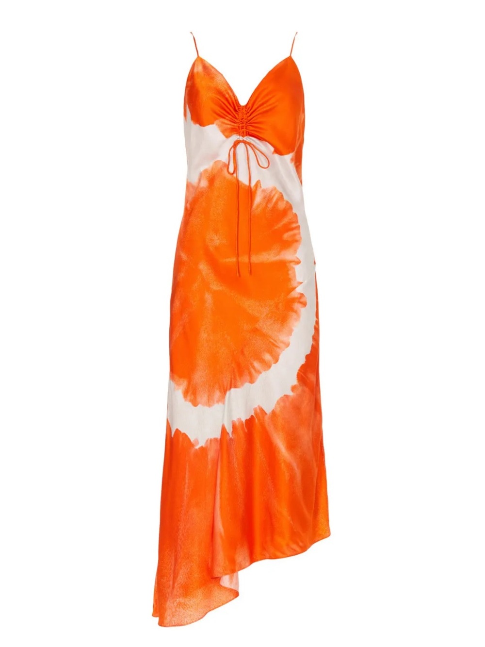 NWT All Saints Alexia Mariana orange tie-dye dress, SZ 4